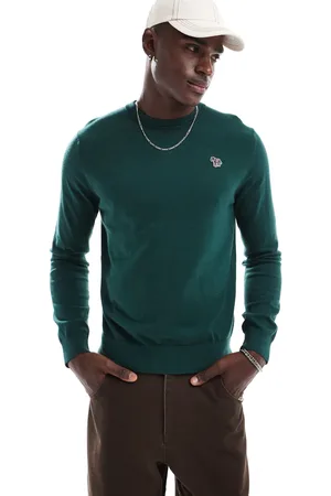 Paul Smith Crew neck knit jumper with icon zebra logo in