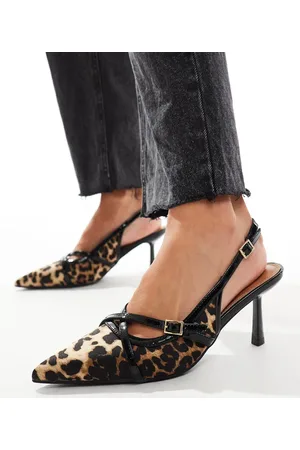 River Island Slingback heel in leopard print