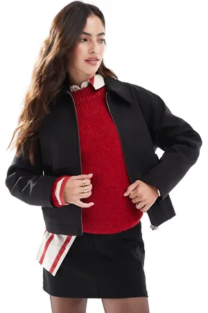 MANGO Zip front jacket in