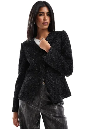 ASOS Sparkle boucle jacket in