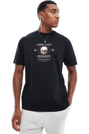 ASOS Relaxed t-shirt in with skull chest print