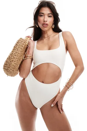 South Beach Essential cut out swimsuit in coconut