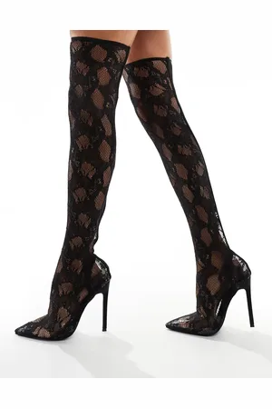 Simmi London Simmi London Conny Over the Knee Lace Boot in