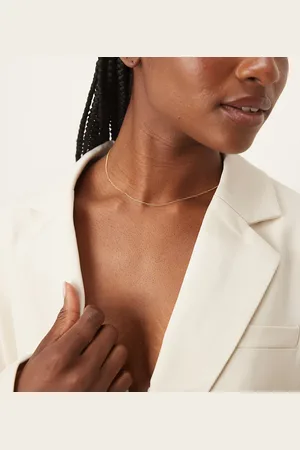 Orelia Simple 16"" chain necklace in 18k plated