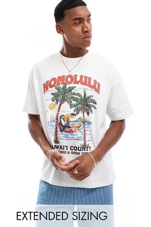 ASOS Oversized t-shirt in with cartoon front print