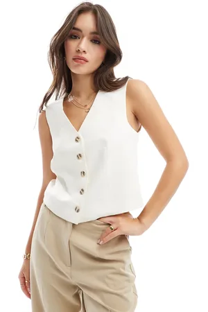 New Look Waiscoat in cream