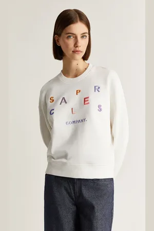 SCALPERS Multiletter sweater in off