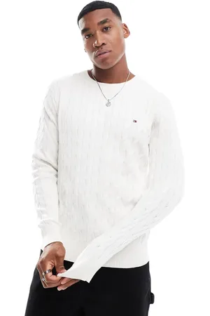 Tommy Hilfiger Classic cable knit jumper in off
