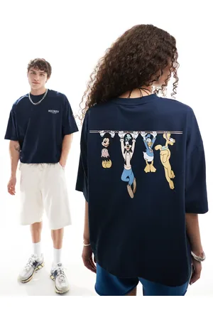 ASOS Disney unisex oversized boxy t-shirt with Mickey Mouse & Friends prints in