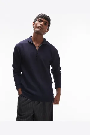 SELECTED Half zip sweatshirt in