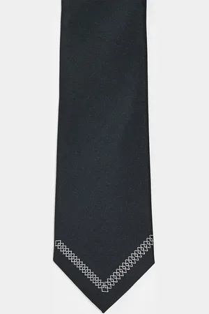 ASOS Tie with tip pattern in
