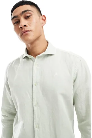 SCALPERS Vintage linen shirt in mint