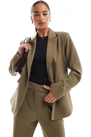 Y.A.S Tailored single breasted blazer co-ord in taupe