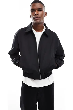Pull&Bear Cotton cropped jacket in
