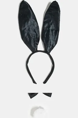 Pieces® Halloween satin bow tie bunny ears and tail 3 pack set in