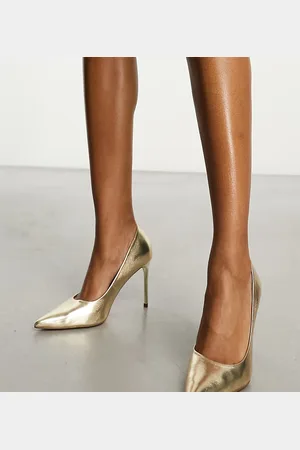 ASOS Wide Fit Paphos pointed high heeled court shoes in
