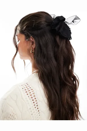 Pieces® Scrunchie with XL lace bow in