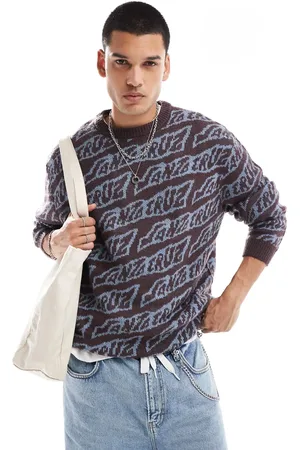 Santa Cruz Repeat logo knitted jumper in