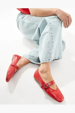 ASOS Luxe Premium Leather Mary Jane ballet in