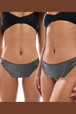 Pieces® 2 pack glitter thongs in