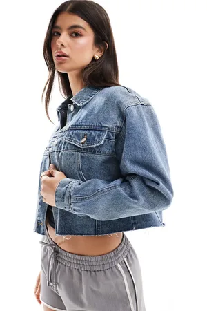 ONLY Reworked denim jacket in mid