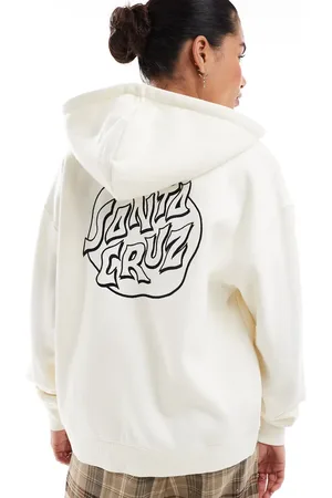 Santa Cruz Fever dream mono dot zip through hoodie in