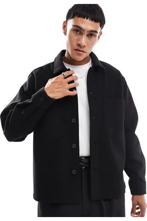 Bershka Faux wool overshirt in