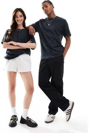 Lacoste Unisex logo t-shirt in washed