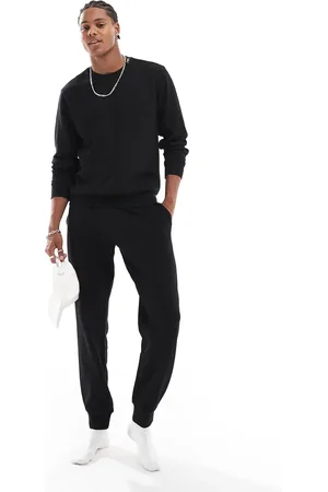 Armani Exchange Emporio Armani bodywear co-ord crew neck textured jogger in