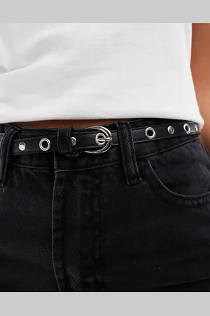 ASOS Eyelet skinny waist and hip belt in
