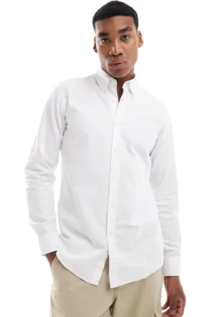 HUGO BOSS Rickert oxford long sleeve shirt in