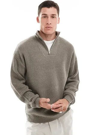 New Look 1/4 zip fisherman jumper in