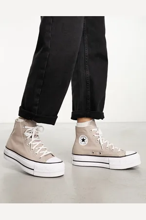 Converse Chuck Taylor All Star Hi lift trainers in stone