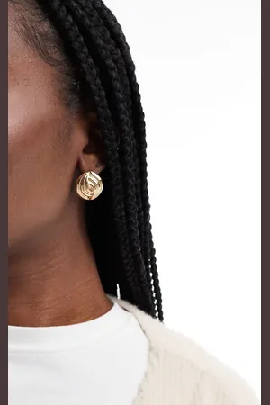 Accessorize Oversized round stud earrings in