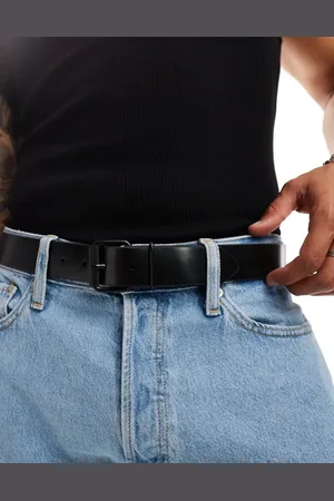 Fred Perry Box leather belt in