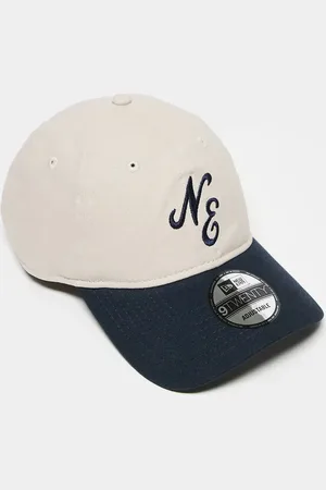 New Era Script branded 9twenty cap in navy