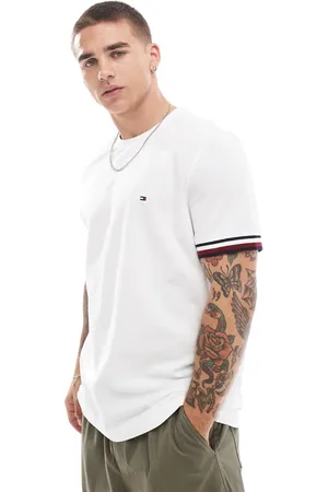 Tommy Hilfiger Stripe cuff t-shirt in