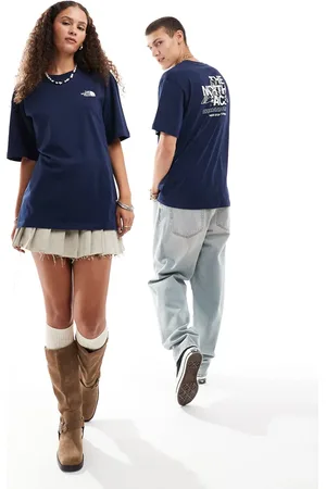 The North Face Mountain Sketch back print oversized t-shirt in