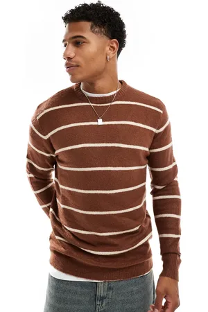 Brave Soul Super soft touch relaxed fit stripe jumper in