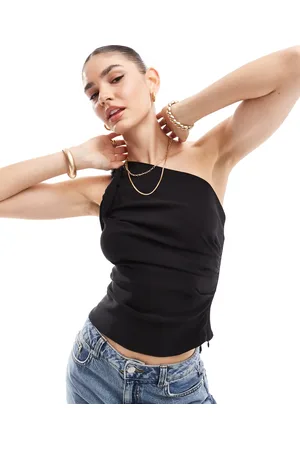 MANGO Twisted shoulder top in