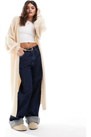 Miss Selfridge Maxi cardigan in oatmeal