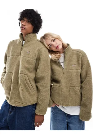 Dickies Mount hope quarter zip fleece in khaki