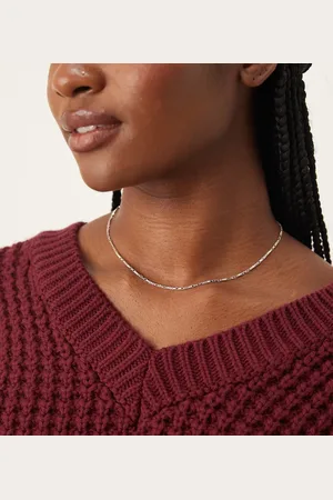 Orelia Fine mixed link box 16"" chain necklace in sterling