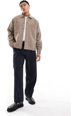 Bershka Faux wool overshirt in
