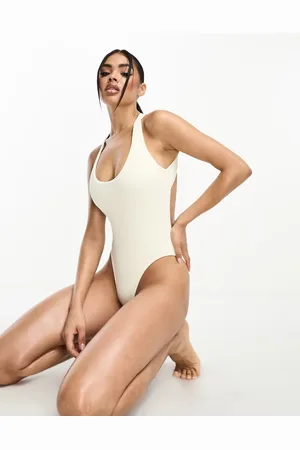 Nike Elevated Essentials ribbed crossback swimsuit in