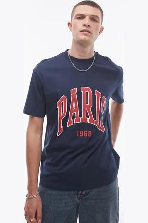 Topman Oversized fit t-shirt with Paris print in