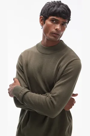 SELECTED Mock neck knitted jumper in