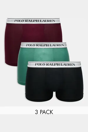 Ralph Lauren 3 pack trunks with logo waistband in
