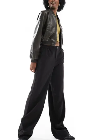 Pieces® Tailored wide leg trousers in