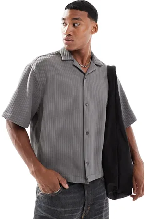 ASOS Oversized boxy shirt with exaggerated rib in